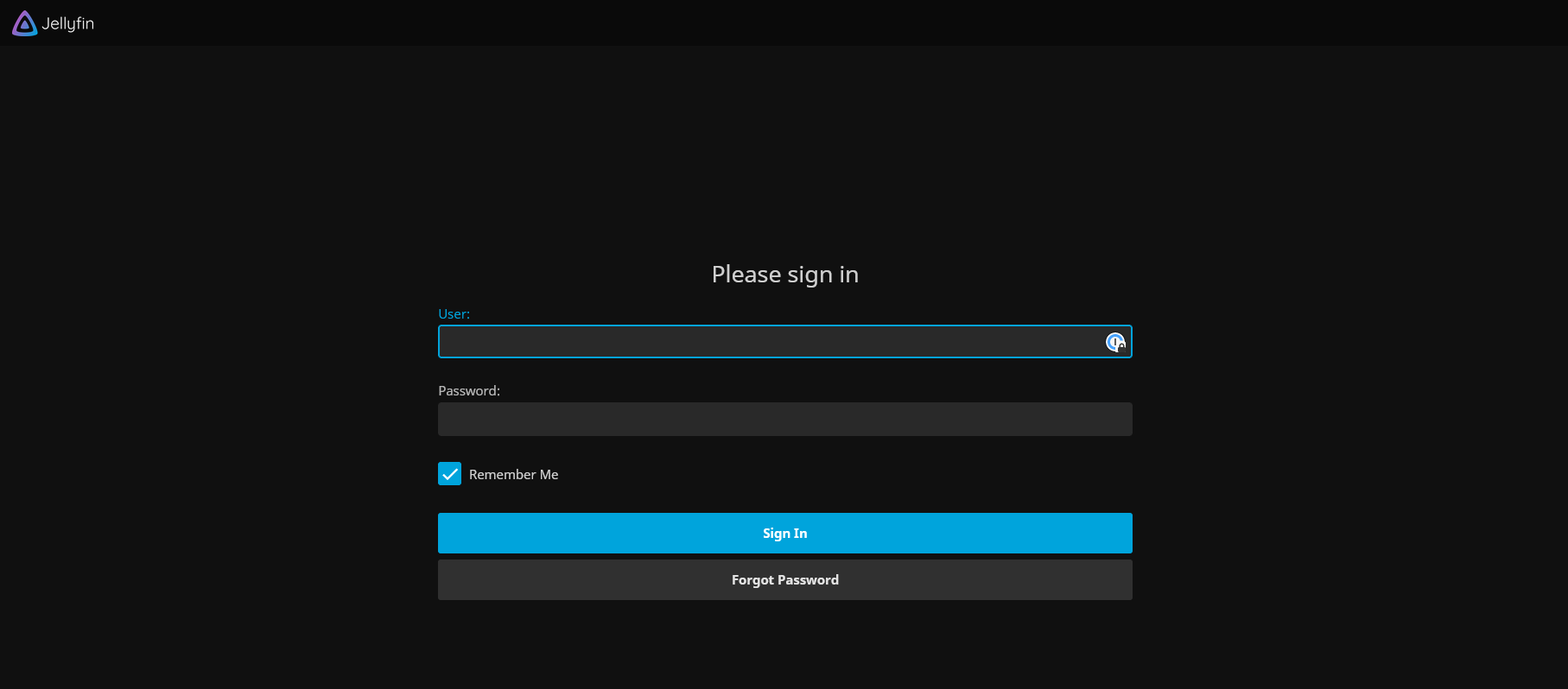 Jellyfin Login