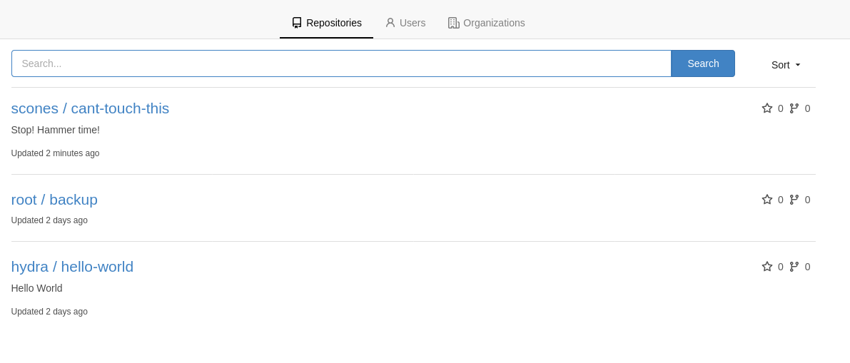 Magically appearing repository